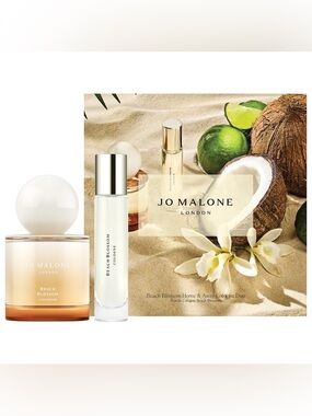 Jo Malone, Beach Blossom Cologne with Coconut Water and Vanilla Gift Set, NEW!!